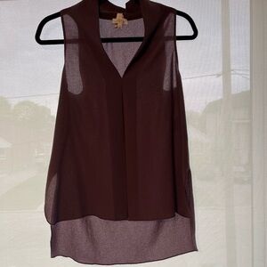 Aritzia wilfred nuit sleeveless  top in eggplant colour
